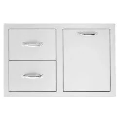 TrueFlame 33-Inch 2-Drawer & Vented LP Tank Pullout Drawer Combo (TF-DC2-33LP-A)