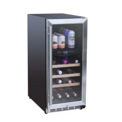 TrueFlame 15-Inch 3.2 Cu. Ft. Outdoor Rated Dual Zone Wine Cooler (AMD-RFR-15WD) 3 TrueFlame 15-Inch 3.2 Cu. Ft. Outdoor Rated Dual Zone Wine Cooler (AMD-RFR-15WD) -Elite Patio Direct Shop 125 tf rfr 15wd 4