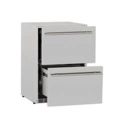 TrueFlame 24-Inch 5.3 Cu. Ft. Deluxe Outdoor Rated 2-Drawer Refrigerator (AMD-RFR-24D-R-A) 2 TrueFlame 24-Inch 5.3 Cu. Ft. Deluxe Outdoor Rated 2-Drawer Refrigerator (AMD-RFR-24D-R-A) -Elite Patio Direct Shop 125 tf rfr 24dr2 3