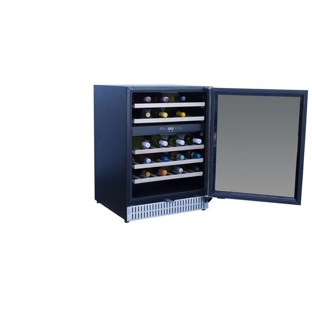 TrueFlame 24-Inch 5.3 Cu. Ft. Outdoor Rated Dual Zone Wine Cooler (AMD-RFR-24WD) TrueFlame 24-Inch 5.3 Cu. Ft. Outdoor Rated Dual Zone Wine Cooler (AMD-RFR-24WD) -Elite Patio Direct Shop 125 tf rfr 24wd 4