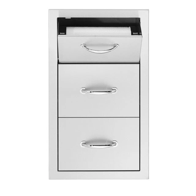 TrueFlame 17-Inch Vertical 2-Drawer & Paper Towel Holder Combo (TF-TDC-17) TrueFlame 17-Inch Vertical 2-Drawer & Paper Towel Holder Combo (TF-TDC-17) -Elite Patio Direct Shop 125 tf tdc 17