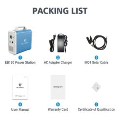 BLUETTI EB150 Portable Power Station 1000W/1500Wh 11 BLUETTI EB150 Portable Power Station 1000W/1500Wh -Elite Patio Direct Shop 2 1000x dbdae354 a1d9 4f30 8a77 c15d614e7f0d