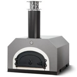 Chicago Brick Oven 500 Countertop Wood Fired Pizza Oven -Elite Patio Direct Shop 500 countertop pizza oven silver b