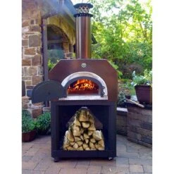 Chicago Brick Oven 750 Wood Fired Pizza Oven On Mobile Stand -Elite Patio Direct Shop 750mobilelifestyle2