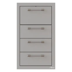 Alfresco 17-Inch Paper Towel Holder & Three Storage Drawer Combo - AXE-3DRTH-SC