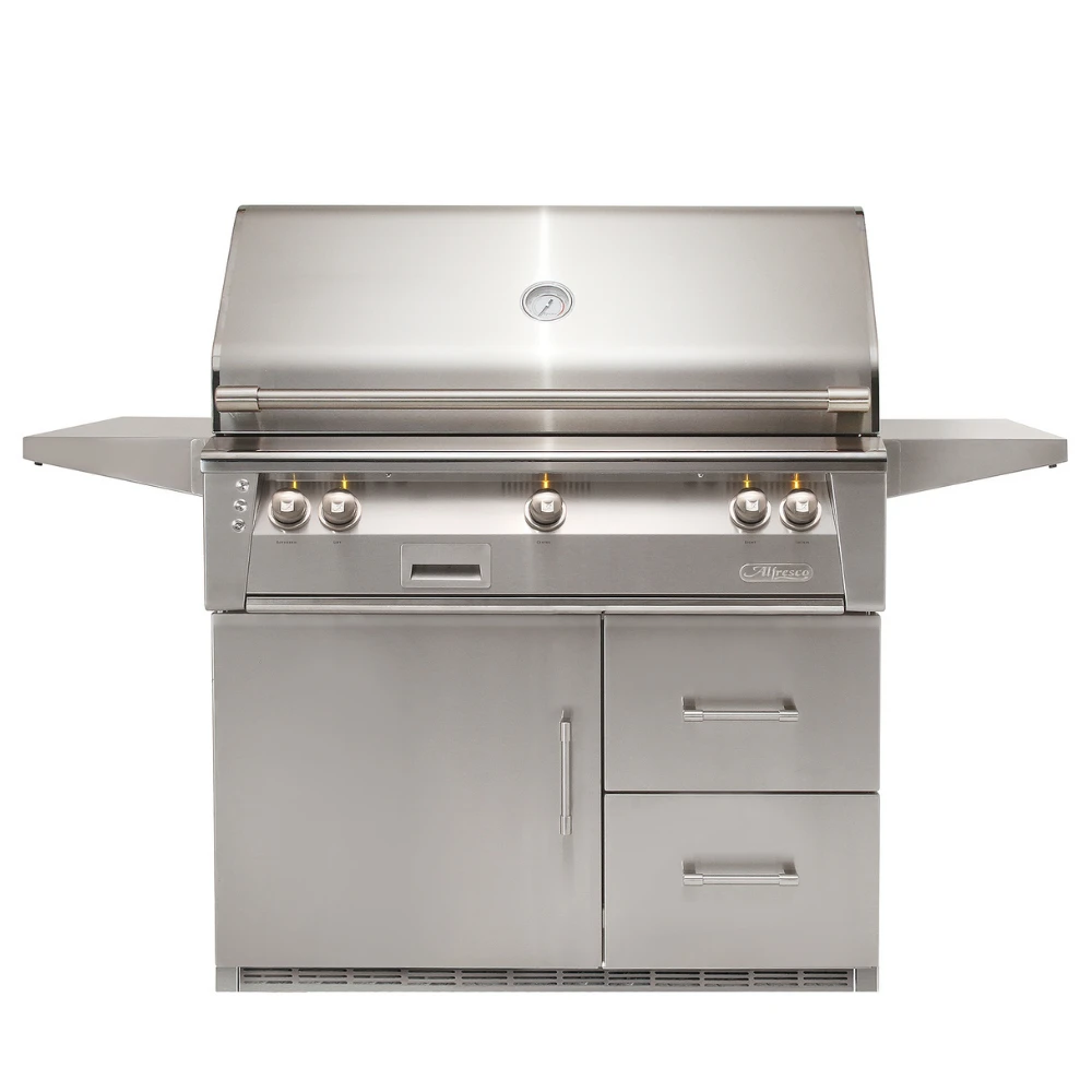 Alfresco ALXE 42-Inch Gas Grill with Sear Zone Burner & Rotisserie on Refrigerated Base - ALXE-42SZRFG-LP/NG Alfresco ALXE 42-Inch Gas Grill With Sear Zone Burner & Rotisserie On Refrigerated Base - ALXE-42SZRFG-LP/NG -Elite Patio Direct Shop AlfrescoALXE42 InchFreestandingGasGrillwithRotisserie Refrigerated 565cf540 2105 4707 a710 69c4fd32085c