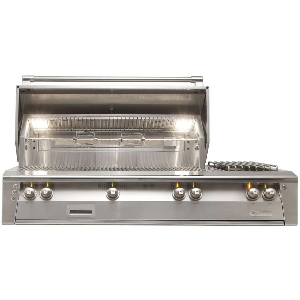 Alfresco ALXE 56-Inch Built-In Gas Grill with Sear Zone Burner, Rotisserie & Side Burner - ALXE-56SZ-NG/LP Alfresco ALXE 56-Inch Built-In Gas Grill With Sear Zone Burner, Rotisserie & Side Burner - ALXE-56SZ-NG/LP -Elite Patio Direct Shop AlfrescoALXE56 InchBuilt InGasGrillwithRotisserieandSideBurner e1589f82 575b 4b69 8d35 699ca1b140d5