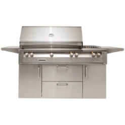 Alfresco ALXE 56-Inch Freestanding Gas Grill With Sear Zone Burner, Rotisserie & Side Burner - ALXE-56SZC-LP/NG
