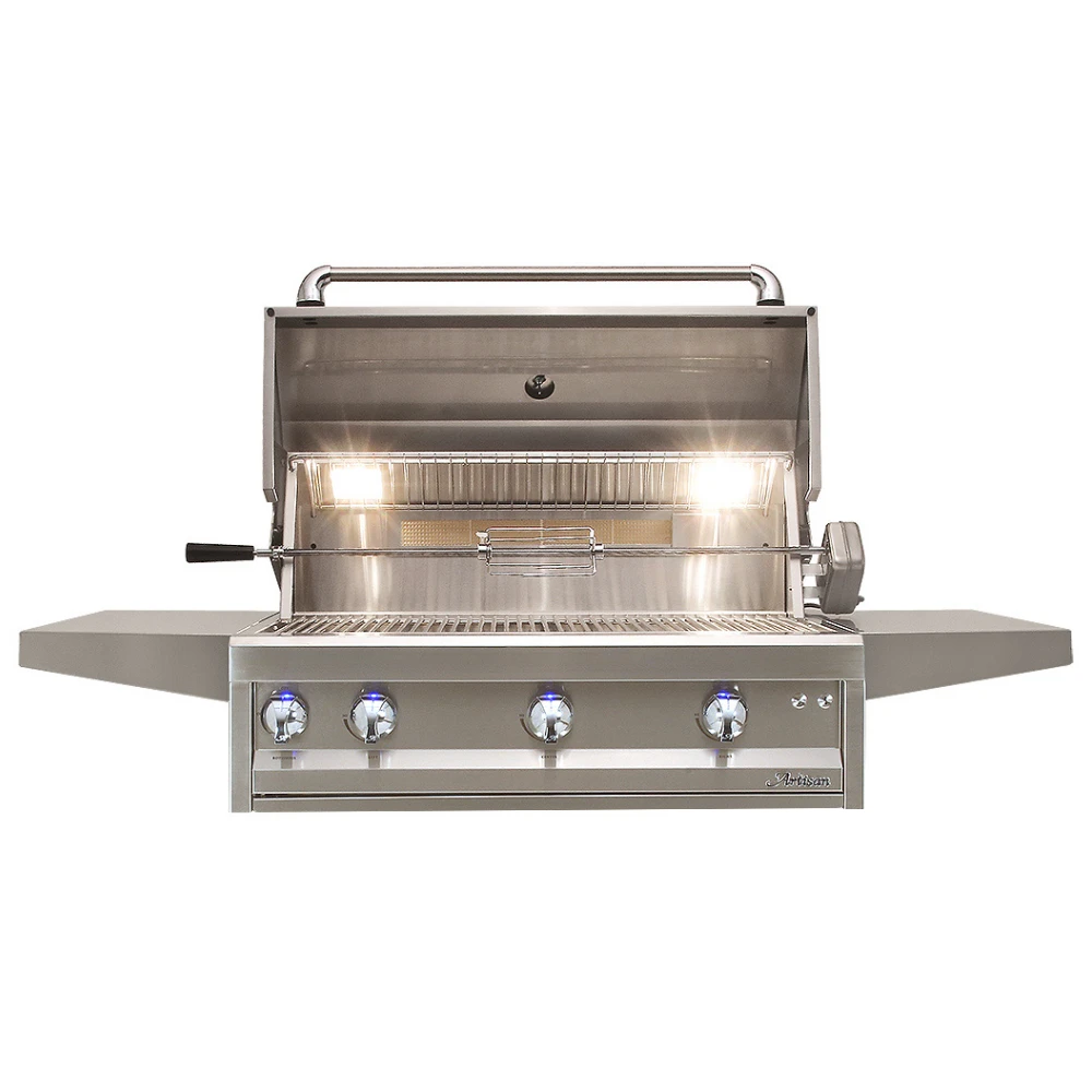 Artisan 36-Inch 3-Burner Built-In Professional Gas Grill With Rotisserie & Light (ARTP-36-NG/LP) Artisan 36-Inch 3-Burner Built-In Professional Gas Grill With Rotisserie & Light (ARTP-36-NG/LP) -Elite Patio Direct Shop Artisan36 Inch3 BurnerBuilt InProfessionalGasGrillWithRotisserie Light ARTP 36 NGLP 1