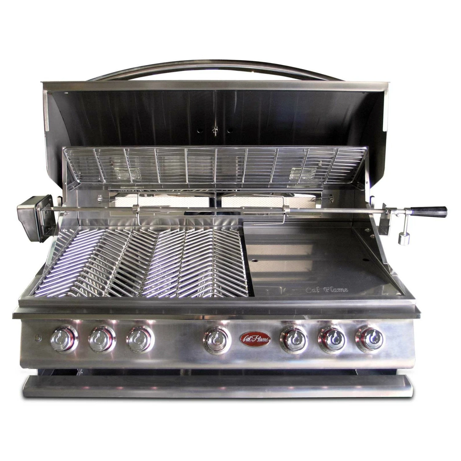 Cal Flame P Series 5-Burner Built-In Gas Grill, 40-Inch Cal Flame P Series 5-Burner Built-In Gas Grill, 40-Inch -Elite Patio Direct Shop BBQ13P05