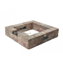 The Outdoor Greatroom Company Bronson Block Square Gas Fire Pit Kit (BRON5151-K) -Elite Patio Direct Shop BRON5151 K 5