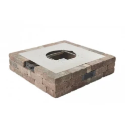 The Outdoor Greatroom Company Bronson Block Square Gas Fire Pit Kit (BRON5151-K) -Elite Patio Direct Shop BRON5151 K 6