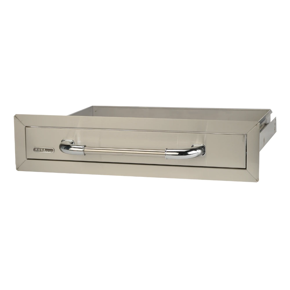 Bull Grills Stainless Steel Single Access Drawer (09970) Bull Grills Stainless Steel Single Access Drawer (09970) -Elite Patio Direct Shop BullGrillsStainlessSteelSingleAccessDrawer 09970