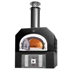 Chicago Brick Oven 750 Countertop Hybrid Gas & Wood Fired Pizza Oven With Skirt -Elite Patio Direct Shop CBO 750 Hybrid ct sb skirt