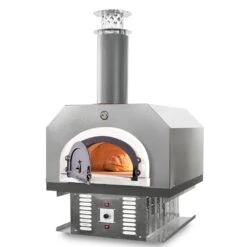 Chicago Brick Oven 750 Countertop Hybrid Gas & Wood Fired Pizza Oven With Skirt -Elite Patio Direct Shop CBO 750 Hybrid ct sv no skirt