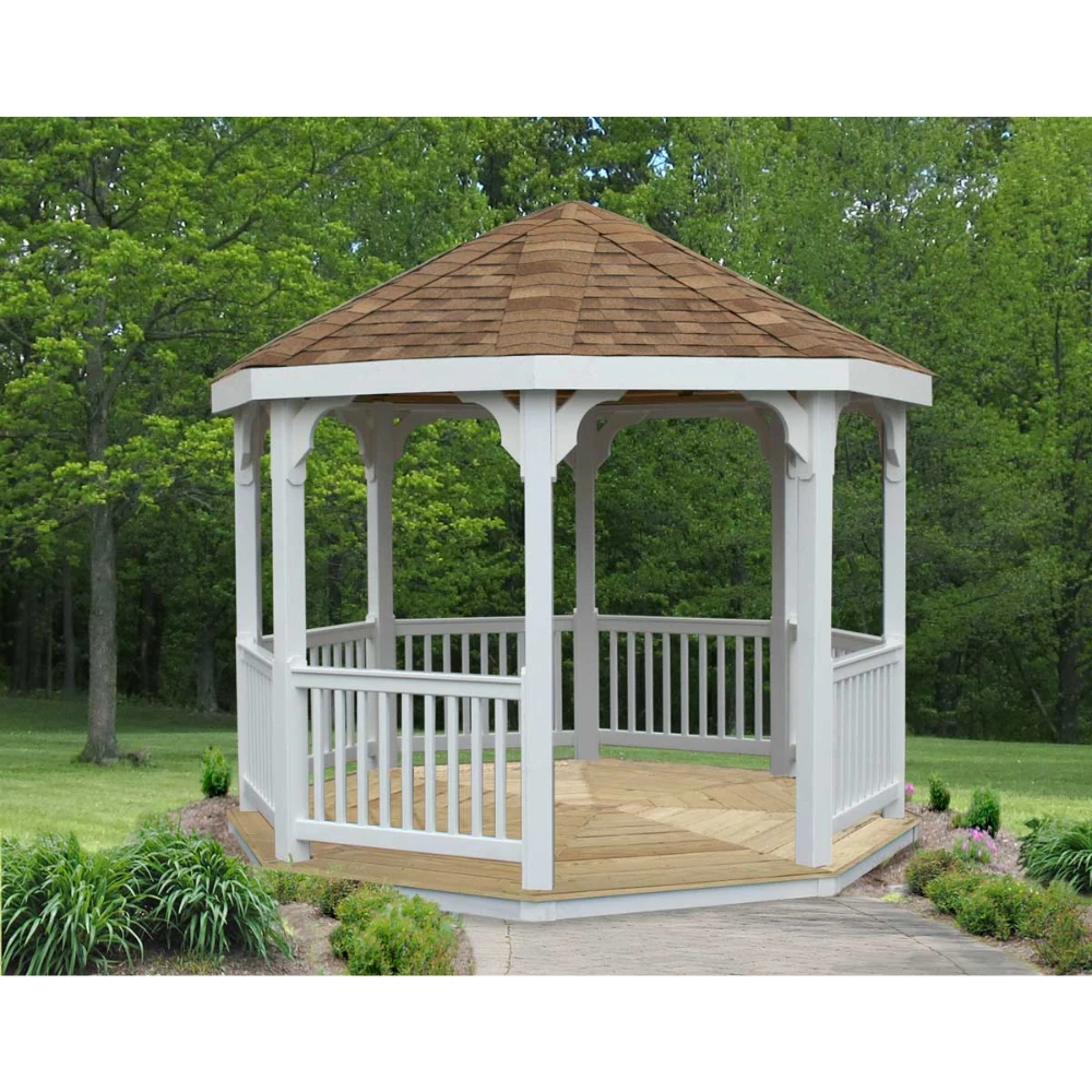 Creekvine Designs 10' Vinyl Octagon Gazebo Creekvine Designs 10' Vinyl Octagon Gazebo -Elite Patio Direct Shop CreekvineDesigns10 VinylOctagonGazebo