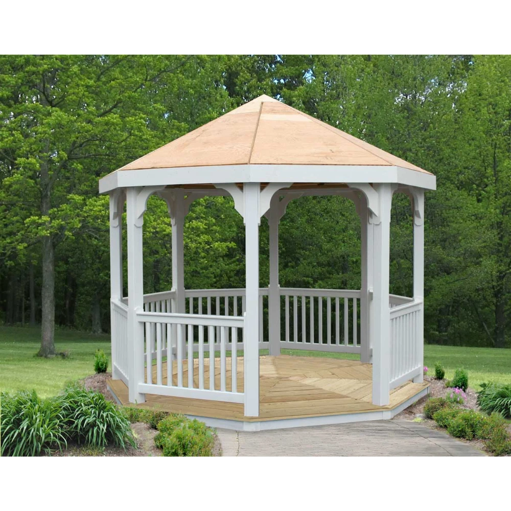 Creekvine Designs 10' Vinyl Octagon Gazebo Creekvine Designs 10' Vinyl Octagon Gazebo -Elite Patio Direct Shop CreekvineDesigns10 VinylOctagonGazebo 2
