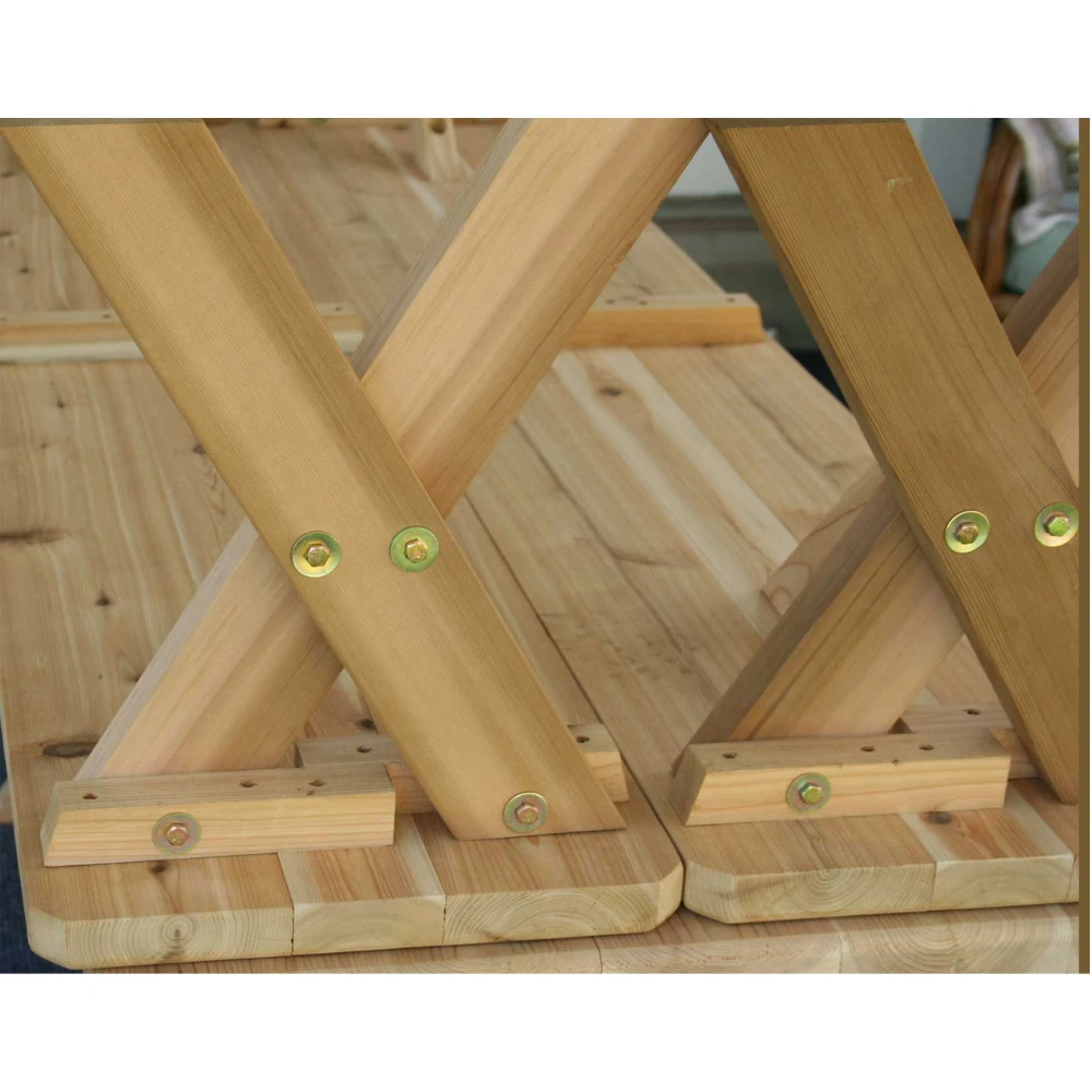 Creekvine Designs 27" Red Cedar Backyard Bash Cross Legged Picnic Table with Detached Benches Creekvine Designs 27" Red Cedar Backyard Bash Cross Legged Picnic Table With Detached Benches -Elite Patio Direct Shop CreekvineDesigns27RedCedarBackyardBashCrossLeggedPicnicTablewithDetachedBenches 2