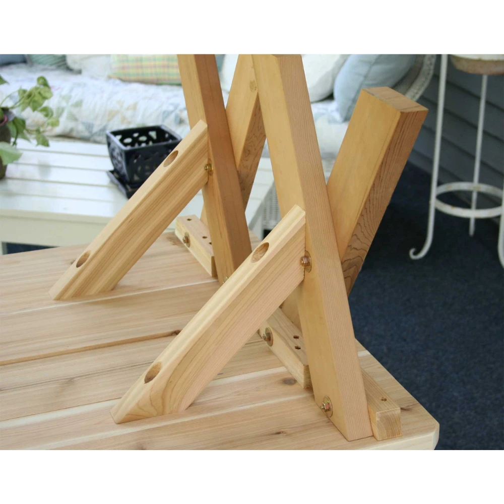 Creekvine Designs 27" Red Cedar Backyard Bash Cross Legged Picnic Table with Detached Benches Creekvine Designs 27" Red Cedar Backyard Bash Cross Legged Picnic Table With Detached Benches -Elite Patio Direct Shop CreekvineDesigns27RedCedarBackyardBashCrossLeggedPicnicTablewithDetachedBenches 3