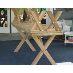 Creekvine Designs 27" Red Cedar Backyard Bash Cross Legged Picnic Table With Detached Benches 3 Creekvine Designs 27" Red Cedar Backyard Bash Cross Legged Picnic Table With Detached Benches -Elite Patio Direct Shop CreekvineDesigns27RedCedarBackyardBashCrossLeggedPicnicTablewithDetachedBenches 4
