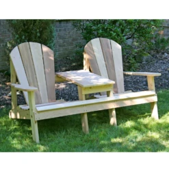 Creekvine Designs Cedar Adirondack Settee