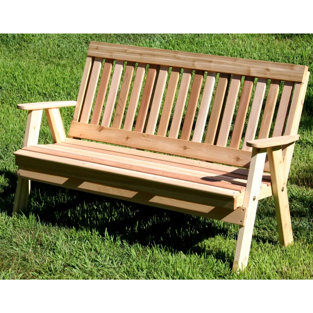 Creekvine Designs Cedar Countryside Garden Bench Creekvine Designs Cedar Countryside Garden Bench -Elite Patio Direct Shop CreekvineDesignsCedarCountrysideGardenBench 2