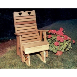 Creekvine Designs Cedar Royal Country Hearts Glider Chair