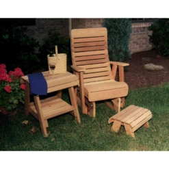 Creekvine Designs Cedar Twin Ponds Rocking Glider Chair Set -Elite Patio Direct Shop CreekvineDesignsCedarTwinPondsRockingGliderChairSet 2