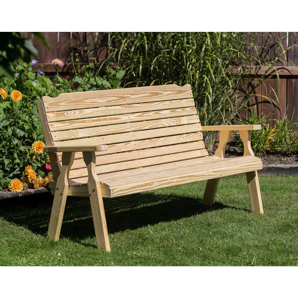 Creekvine Designs Treated Pine Crossback Garden Bench Creekvine Designs Treated Pine Crossback Garden Bench -Elite Patio Direct Shop CreekvineDesignsTreatedPineCrossbackGardenBench 3