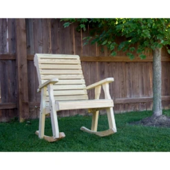 Creekvine Designs Treated Pine Rollback Rocking Chair -Elite Patio Direct Shop CreekvineDesignsTreatedPineRollbackRockingChair 4