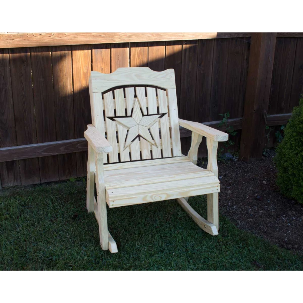 Creekvine Designs Treated Pine Starback Rocker Creekvine Designs Treated Pine Starback Rocker -Elite Patio Direct Shop CreekvineDesignsTreatedPineStarbackRocker