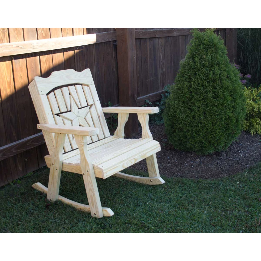 Creekvine Designs Treated Pine Starback Rocker Creekvine Designs Treated Pine Starback Rocker -Elite Patio Direct Shop CreekvineDesignsTreatedPineStarbackRocker 2