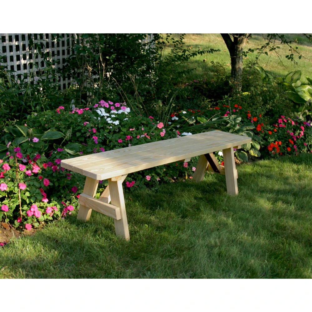Creekvine Designs Treated Pine Traditional Garden Bench Creekvine Designs Treated Pine Traditional Garden Bench -Elite Patio Direct Shop CreekvineDesignsTreatedPineTraditionalGardenBench 2