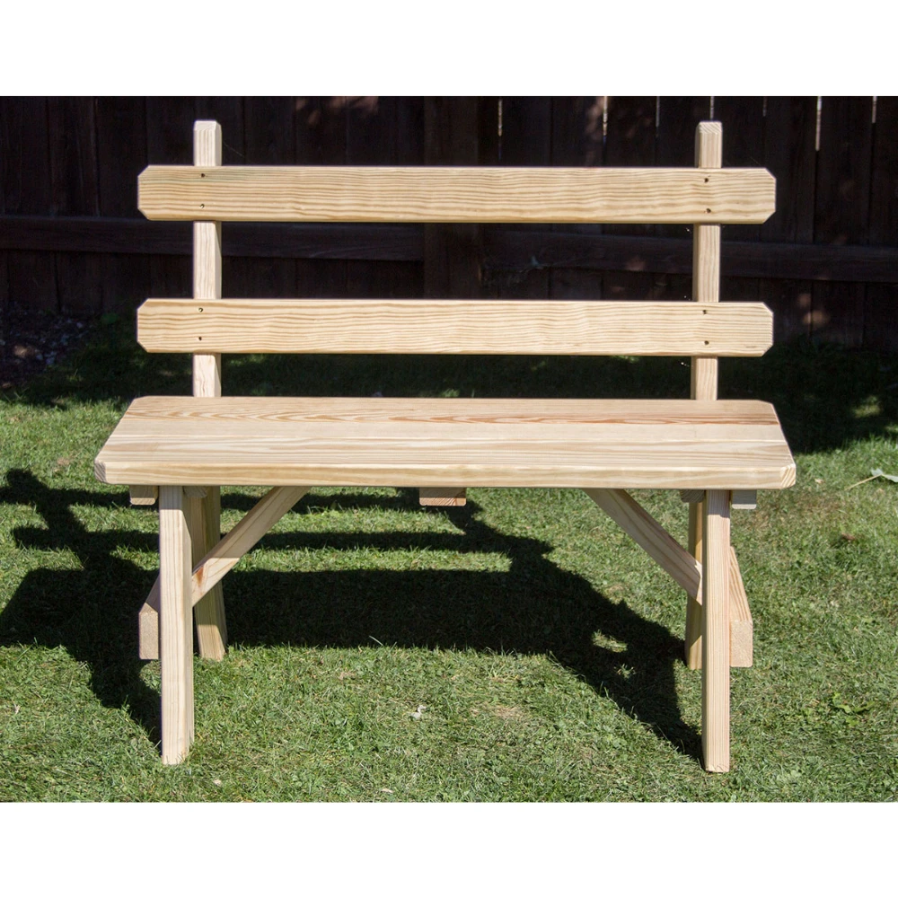 Creekvine Designs Treated Pine Traditional Garden Bench with Back Creekvine Designs Treated Pine Traditional Garden Bench With Back -Elite Patio Direct Shop CreekvineDesignsTreatedPineTraditionalGardenBenchwithBack 3