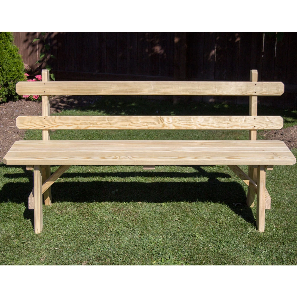 Creekvine Designs Treated Pine Traditional Garden Bench with Back Creekvine Designs Treated Pine Traditional Garden Bench With Back -Elite Patio Direct Shop CreekvineDesignsTreatedPineTraditionalGardenBenchwithBack 4