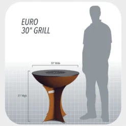 Arteflame Classic 30" Grill - Tall Euro Base -Elite Patio Direct Shop Euro 30InchGrill Size Scale 1200x1138 4582a37f a300 4930 a1d9 dd2cdb1187f3