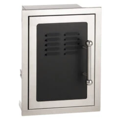 Fire Magic Black Diamond Single Access Door With Tank Tray & Louvers