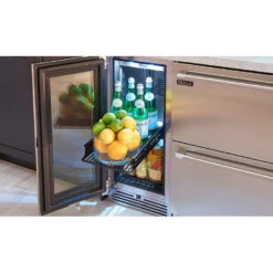 Perlick Signature 15-Inch Outdoor Undercounter Refrigerator (HP15RO-4) -Elite Patio Direct Shop HP15RO 3InstallPhoto