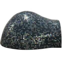 HPC Villa Built-In Hybrid Gas/Wood Fueled Mosaic Tile Pizza Oven -Elite Patio Direct Shop HPCVillapizzaovenpoolblue