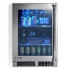 Lynx 24-Inch Outdoor Glass Door Refrigerator - LN24REFGL/R