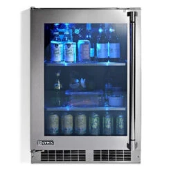 Lynx 24-Inch Outdoor Glass Door Refrigerator - LN24REFGL/R