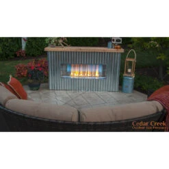 RCS Cedar Creek Outdoor Gas Fireplace (Ready-to-Finish) -Elite Patio Direct Shop LS15