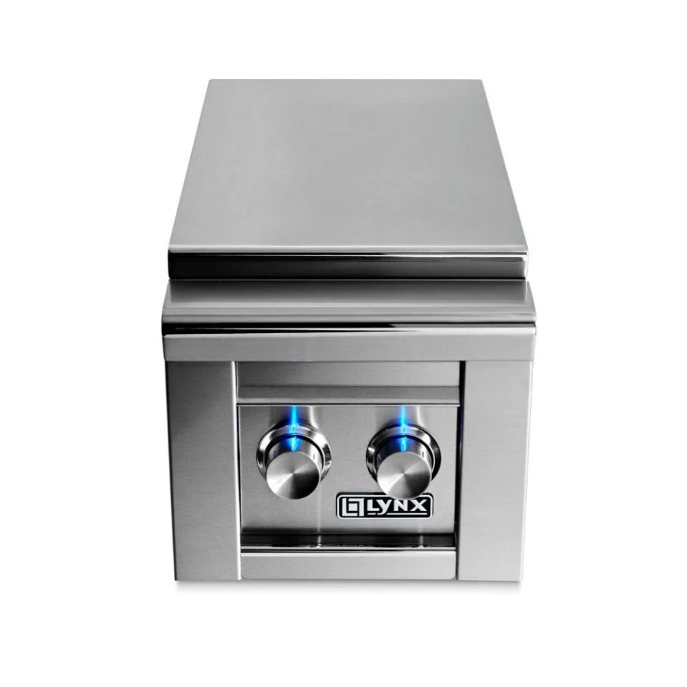 Lynx Professional Built-In Double Side Burners - LSB2-2-LP/NG Lynx Professional Built-In Double Side Burners - LSB2-2-LP/NG -Elite Patio Direct Shop LSB2 2 closed lights on GL