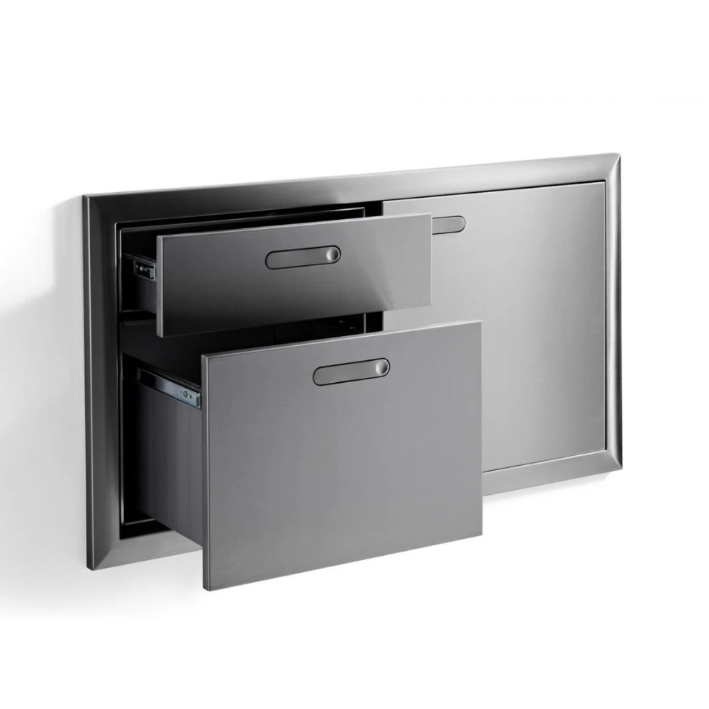 Lynx 42-Inch Ventana Door Drawer Combination - LSA42-4 Lynx 42-Inch Ventana Door Drawer Combination - LSA42-4 -Elite Patio Direct Shop Lynx42 InchVentanaDoorDrawerCombination 2