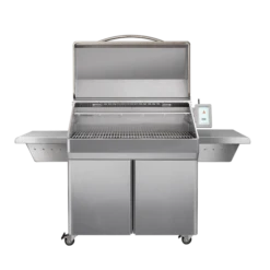 Memphis Grills Elite Freestanding ITC 3 Pellet Grill - VG0002S -Elite Patio Direct Shop Memphis Elite ITC3 hood open