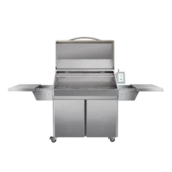 Memphis Grills Elite Freestanding ITC 3 Pellet Grill - VG0002S -Elite Patio Direct Shop Memphis Elite ITC3 hood open exterior