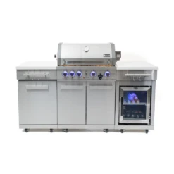 Mont Alpi 957 Stainless Steel Island With Compact Refrigerator - MA-957FC-SS -Elite Patio Direct Shop Mont Alpi 957 Stainless Steel Island With Compact Refrigerator 5