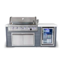 Mont Alpi Artwood 6-Burner Stainless Steel BBQ Grill Island - MA805-AW