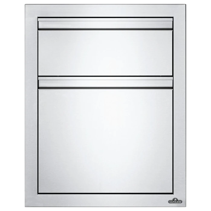 Napoleon 18" X 24" Double Drawer: Waste Bin - BI-1824-1W Napoleon 18" X 24" Double Drawer: Waste Bin - BI-1824-1W -Elite Patio Direct Shop Napoleon18X24INCHDOUBLEDRAWERWASTEBIN2