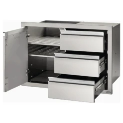 Napoleon 36" X 24" Single Door & Triple Drawer Combo - BI-3624-1D3DR -Elite Patio Direct Shop Napoleon36X24INCHSINGLEDOOR TRIPLEDRAWERCOMBO3